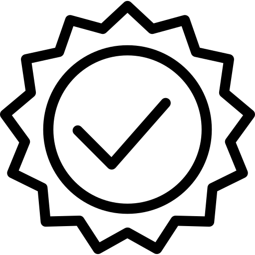 Icon eines Qualitätssiegels